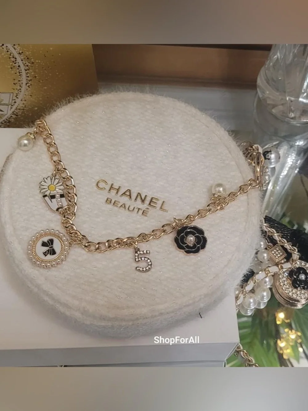 Chanel cosmetic bag pouch